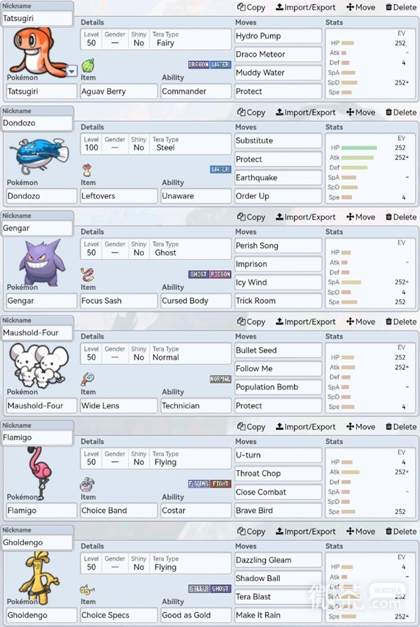 宝可梦：朱紫双打灭歌吃吼霸队一览