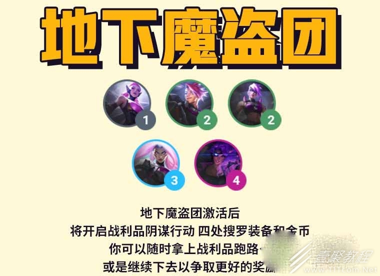 金铲铲之战地下魔盗团阵容如何玩