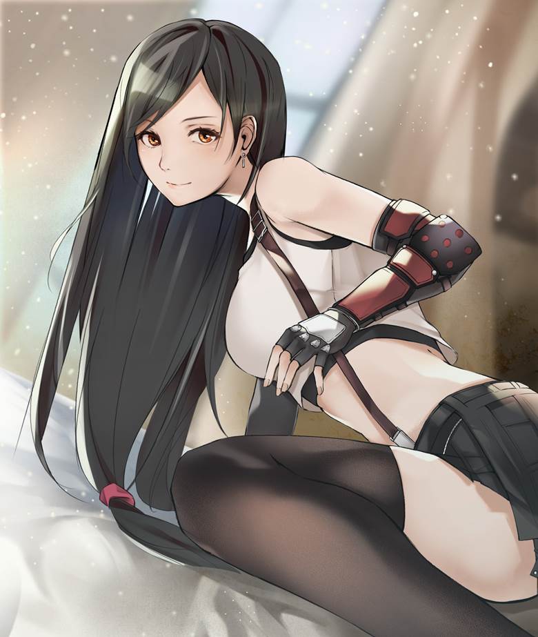 最终幻想欧派女神，蒂法·洛克哈特pixiv插画图片