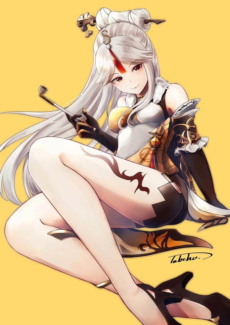 原神美腿女王，凝光高清插画图片