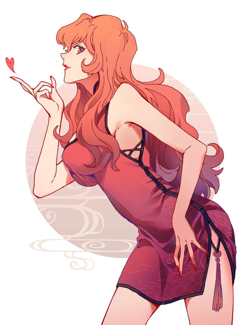 《鲁邦三世》峰不二子性感插画图片