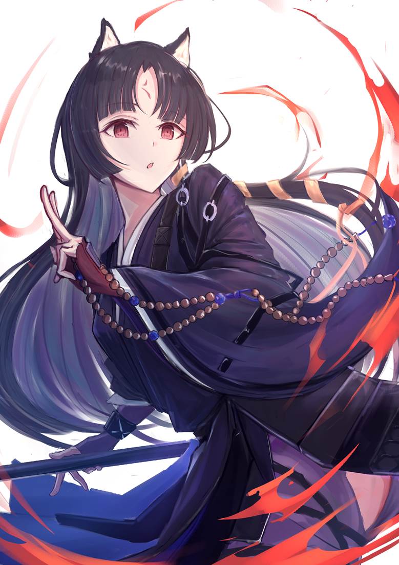 明日方舟嵯峨插画图片