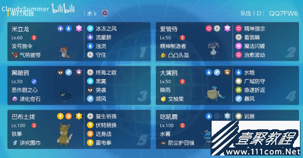 宝可梦朱紫双打水幕吃吼霸队介绍