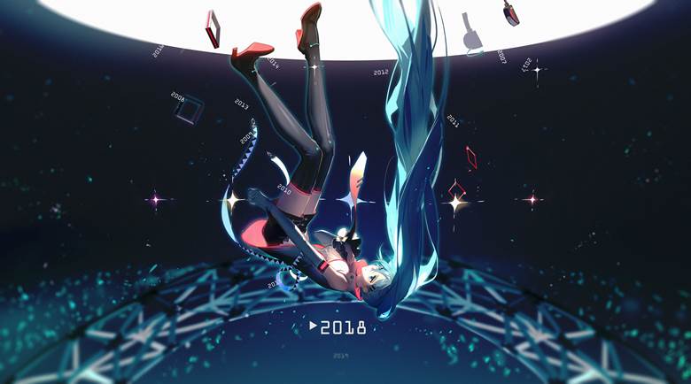 超多好看的初音未来插画图片，来自pixiv