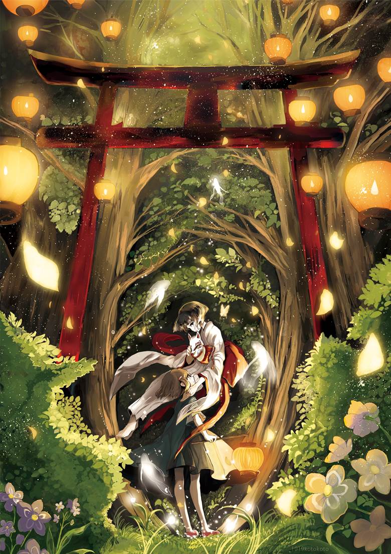 日式和风的鸟居pixiv插画图片