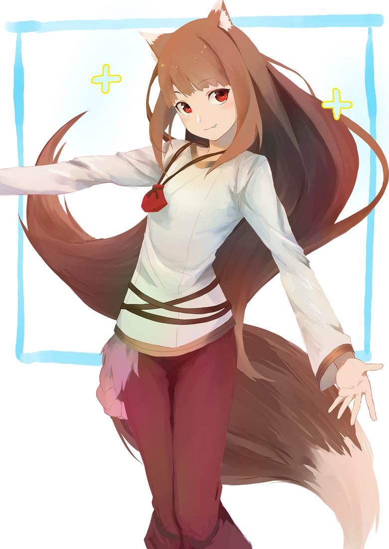 贤狼赫萝P站插画图片