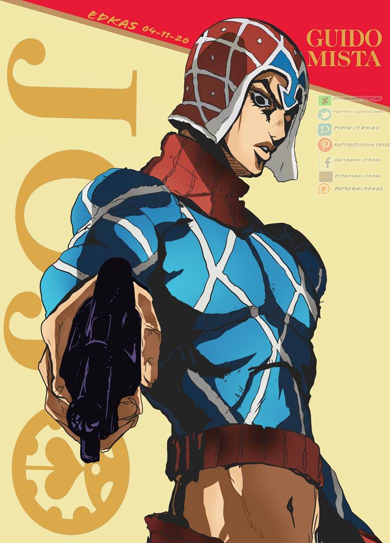 JoJo的奇妙冒险盖多·米斯达插画图片