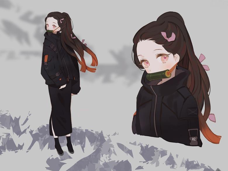 鬼之少女灶门祢豆子pixiv同人图片