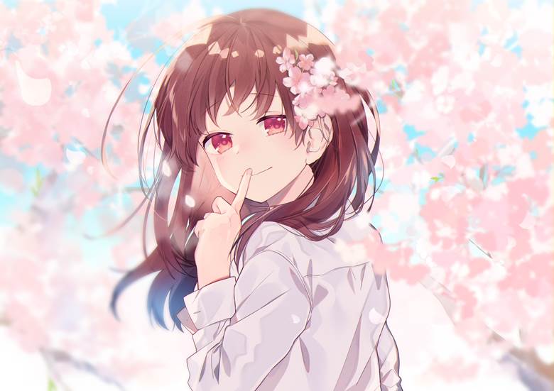 春天最美的樱花与女孩pixiv同人图片