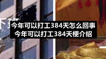 今年可以打工384天怎么回事-今年可以打工384天梗介绍