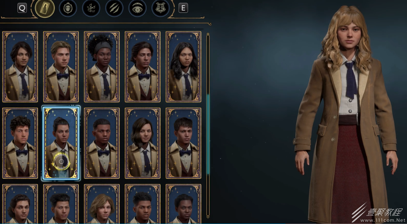 霍格沃茨之遗哈利波特赫敏捏脸数据攻略