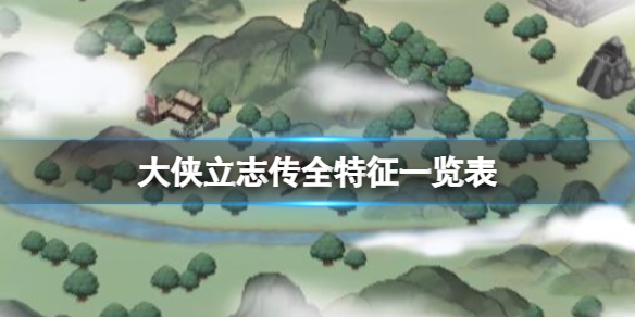 《大侠立志传》特征选什么？全特征一览表