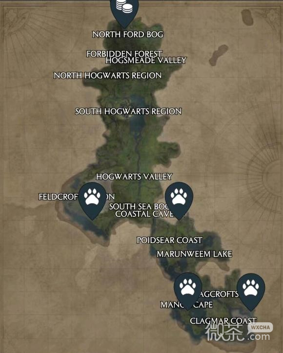 霍格沃茨之遗神奇动物嗅嗅巢穴位置一览