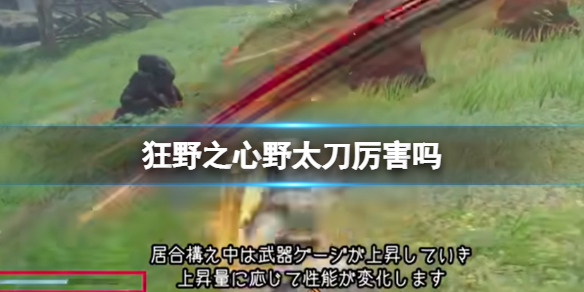 《狂野之心》野太刀厉害吗？野太刀玩法技能介绍