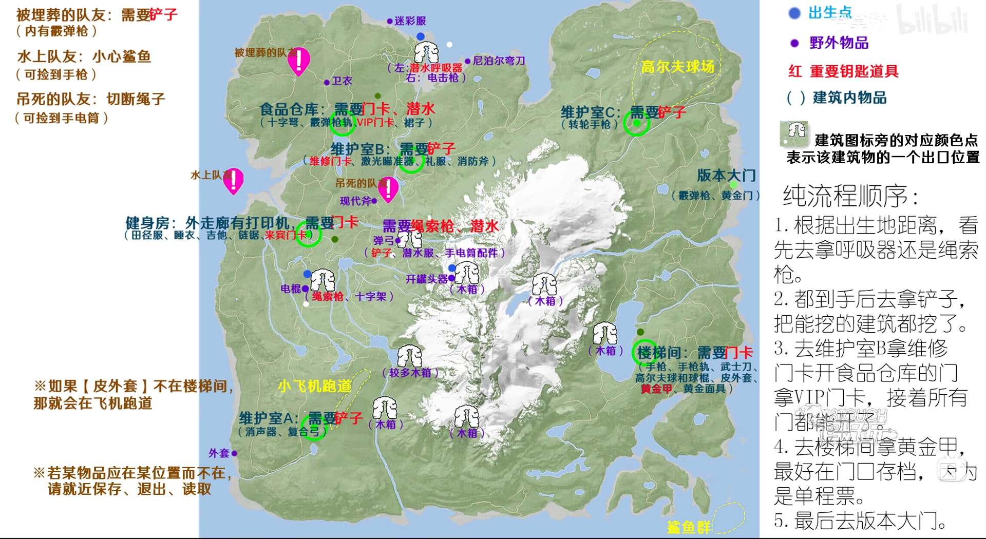 森林之子所有道具地图收集位置一览