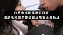 归路电视剧哪里可以看归路电视剧免费版在线观看全集地址