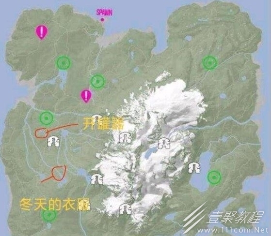 森林之子冬天衣服位置分享