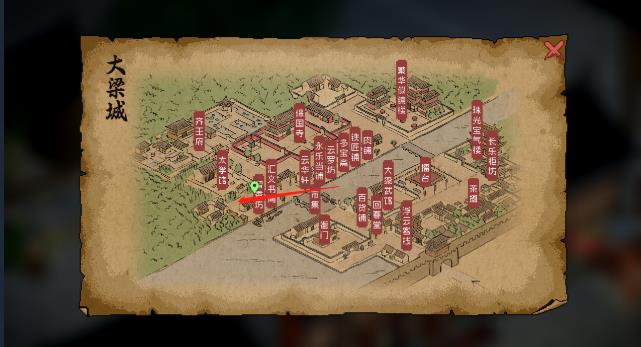 大侠立志传藏宝图对应地点汇总