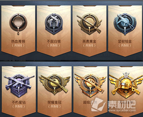 《和平精英》段位等级顺序一览