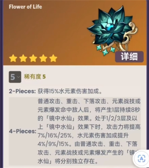 原神水仙之梦圣遗物谁用比较好