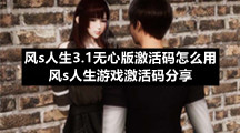 风s人生3.1无心版激活码怎么用风s人生游戏激活码分享