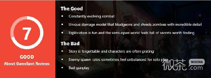 死亡岛2Gamespot评分7分一览
