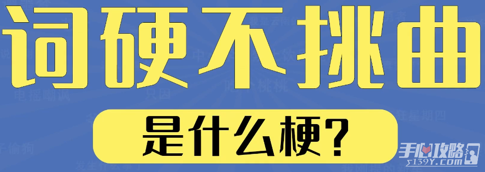 词硬不挑曲是什么梗