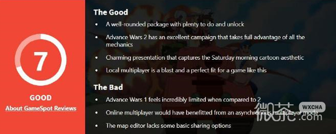 高级战争1+2Gamespot评分7分一览