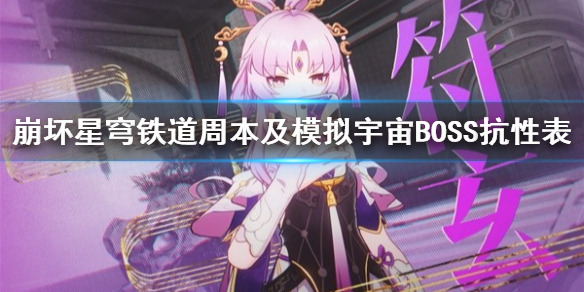 《崩坏星穹铁道》周本及模拟宇宙BOSS抗性表  抗性什么样？
