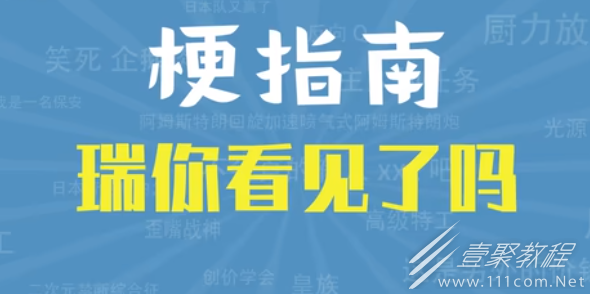 瑞你看见了吗是什么梗一览