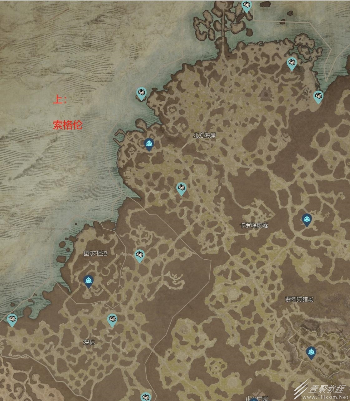 暗黑4地狱狂潮神秘宝箱分布图