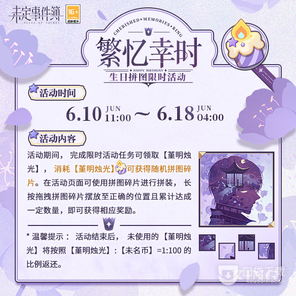 《未定事件簿》繁忆幸时活动内容玩法介绍
