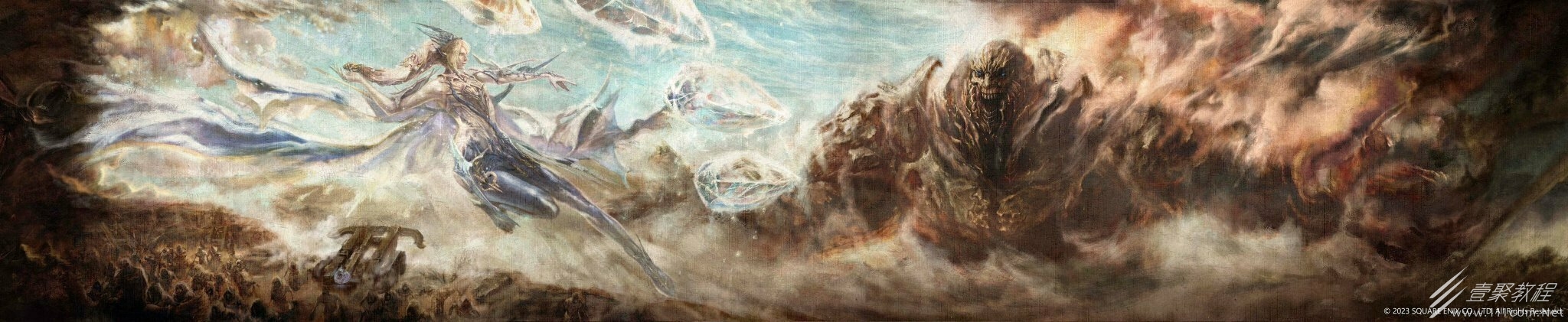 最终幻想16震撼召唤兽大战高清宣传海报一览