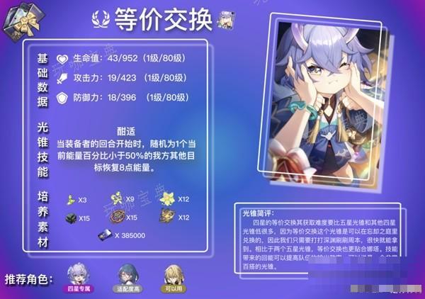 《崩坏星穹铁道》白露及罗刹光锥解析