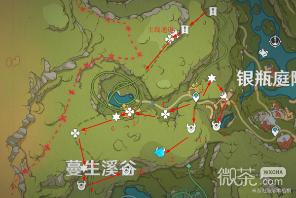 原神3.8蔓生溪谷宝箱位置在哪里