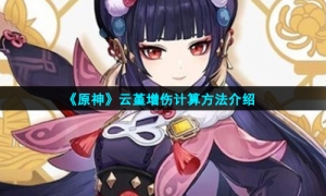 《原神》云堇增伤计算方法介绍