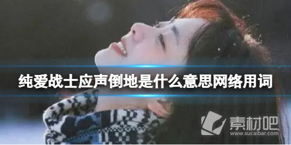 抖音纯爱战士应声倒地梗是什么意思