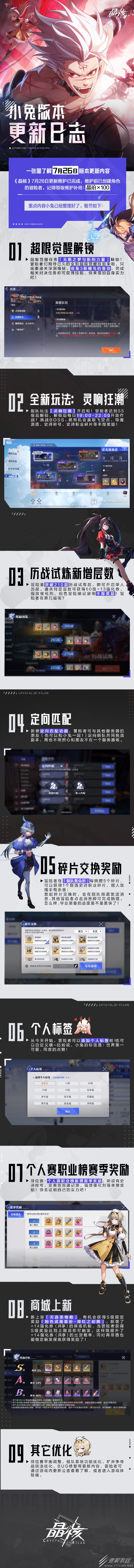 晶核CoA7.26版本更新内容