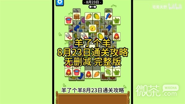 羊了个羊8.23通关攻略分享