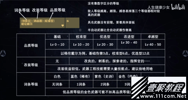 星空武器等级品质说明