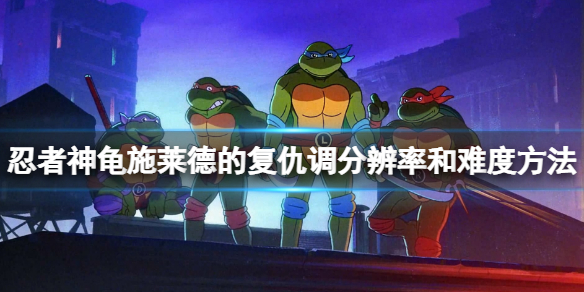 《忍者神龟施莱德的复仇》怎么调分辨率和难度？调分辨率和难度方法