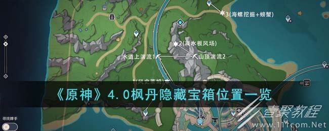 原神4.0枫丹隐藏宝箱位置详情