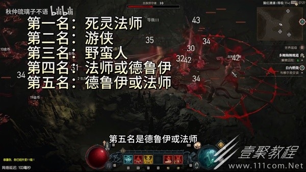 暗黑4第二赛季各职业强度排名