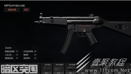 暗区突围MP5基础数据一览