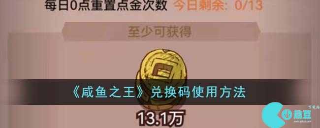 咸鱼之王兑换码怎么用