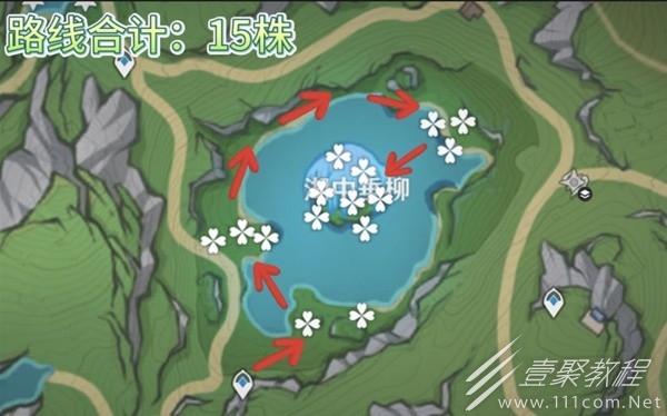 原神4.2版湖光铃兰高效采集路线推荐