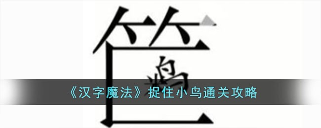 《汉字魔法》捉住小鸟通关攻略