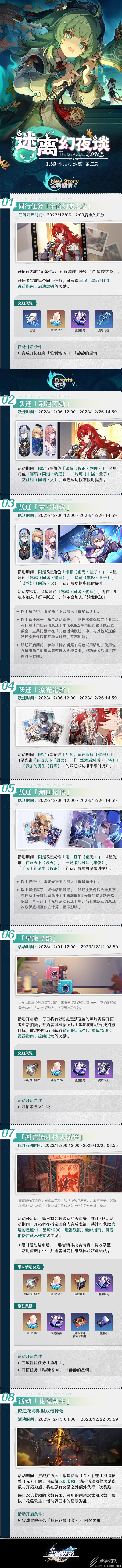 崩坏星穹铁道迷离幻夜谈1.5版本活动速递第二期介绍