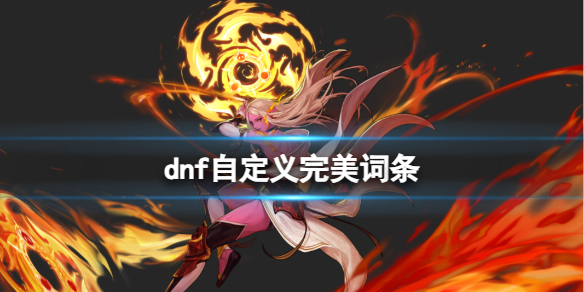 《dnf》自定义完美词条介绍