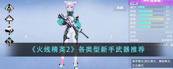 火线精英2各类型新手武器有哪些